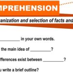 Comprehension [critical thinking skills]