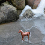 Horse on ice. For my album; Creativity, Close-up and Macro.