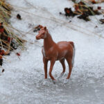 Horse on ice and snow. For my album; Creativity, Close-up and Macro.