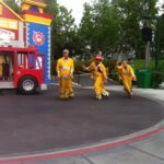 Fire department show at Legoland fun town stage