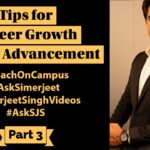 Tips for Career Growth Part-3 | Career Advancement Tips | Capitalizing Career Opportunities #AskSJS