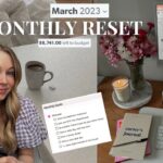 MARCH RESET ROUTINE | goal setting, budgetting & current favourites