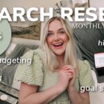 MARCH MONTHLY RESET: goal setting, budgeting, cleaning, highs & lows