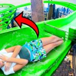 OVERCOMING Our FEARS at LARGEST WATERPARK in WORLD! | Familia Diamond